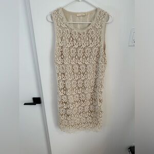 Cream lace dress